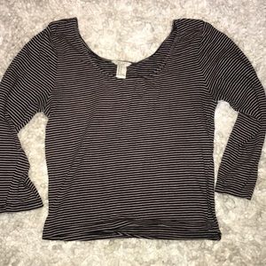 forever 21 striped quarter sleeve